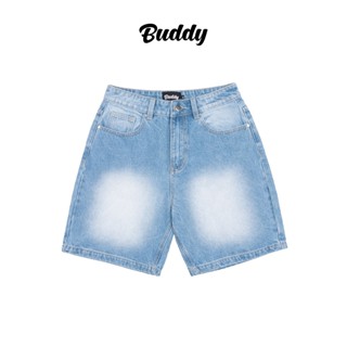 [BUDDY] Quần short jeans trơn form ống rộng trên gối - BERMUDA JEANS