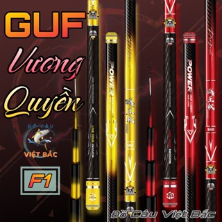 Cần câu tay GUF Vương Quyền độ cứng 5H 6H bản F1 chuyên câu đơn câu đài phôi carbon cao cấp tặng kèm quà tặng