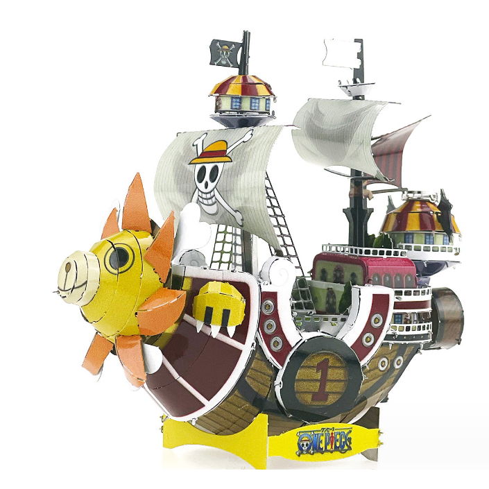 Mô Hình Lắp Ghép 3D Kim Loại tàu Thousand Sunny băng hải tặc mũ rơm Luffy phim One Piece Tặng kèm kìm
