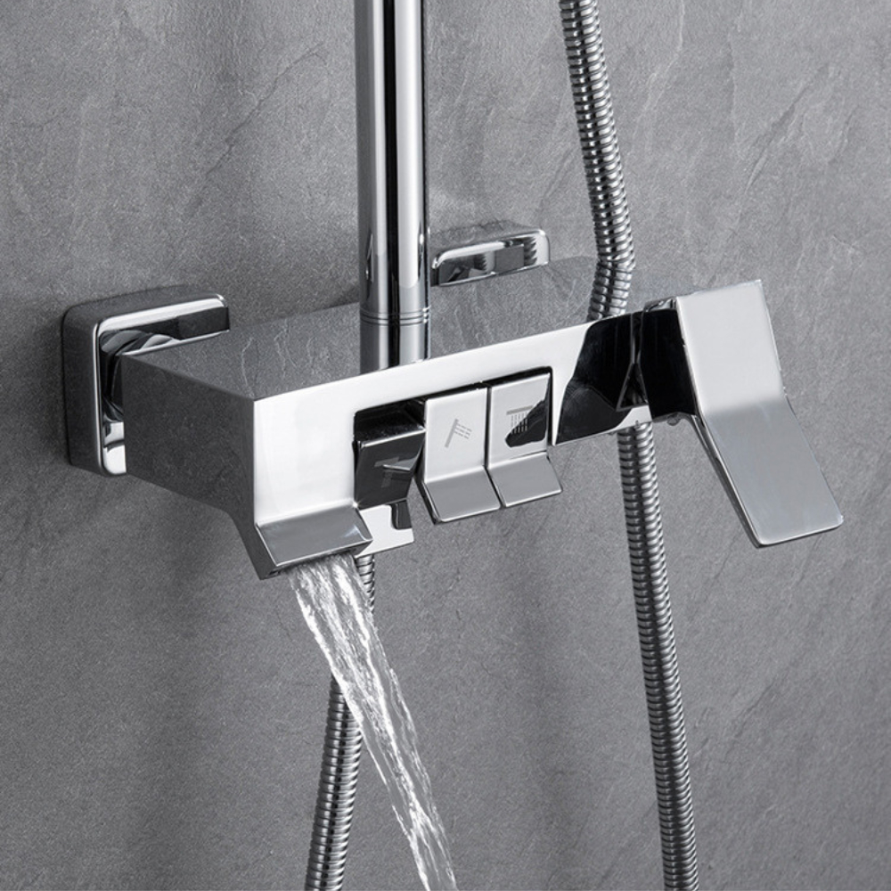 Sen Cây Tắm Đứng Phím Đàn HATO Inox 304 Mạ Crom, Vòi Sen Tắm Đứng Bảo Hành Chính Hãng 5 Năm