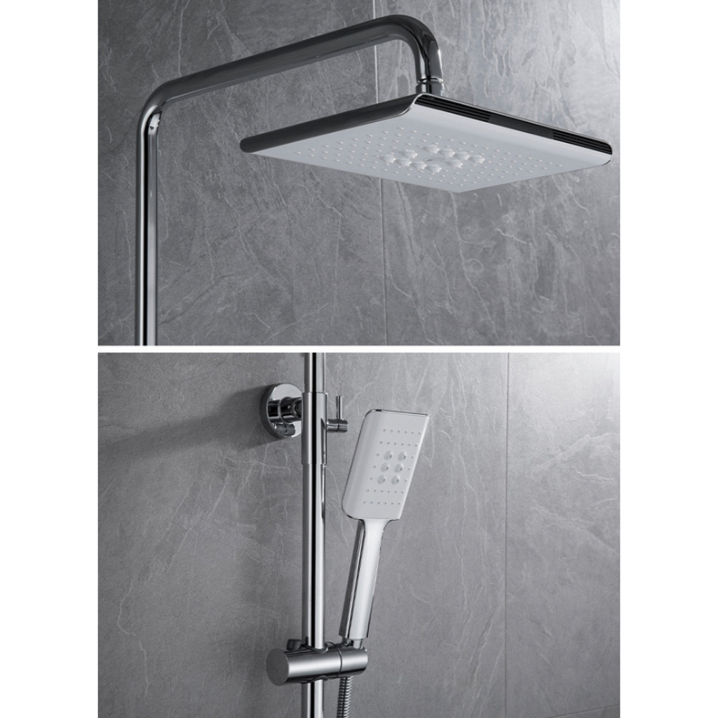 Sen Cây Tắm Đứng Phím Đàn HATO Inox 304 Mạ Crom, Vòi Sen Tắm Đứng Bảo Hành Chính Hãng 5 Năm