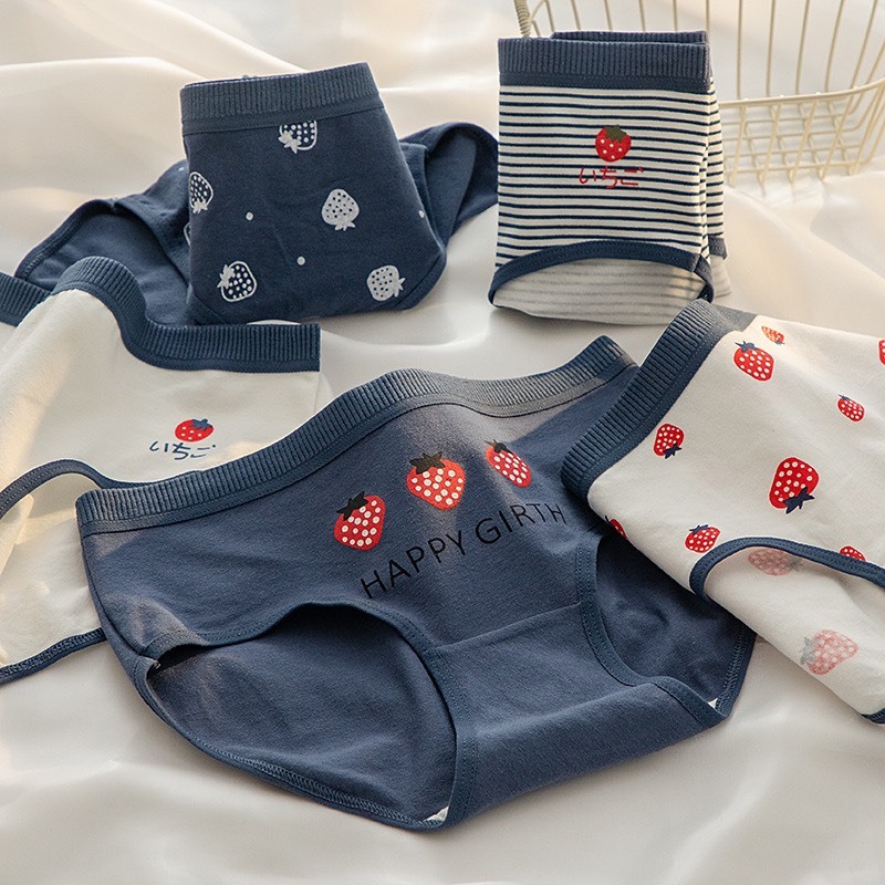 Quần lót thun nữ cotton màu tối - Q39 Ocean35