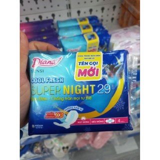 Băng vệ sinh Diana Đêm Cool 29cm( lốc 6gói)