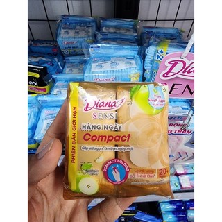 BVS Hàng Ngày Compact 20 miếng [Mẫu mới]Băng vệ sinh Diana