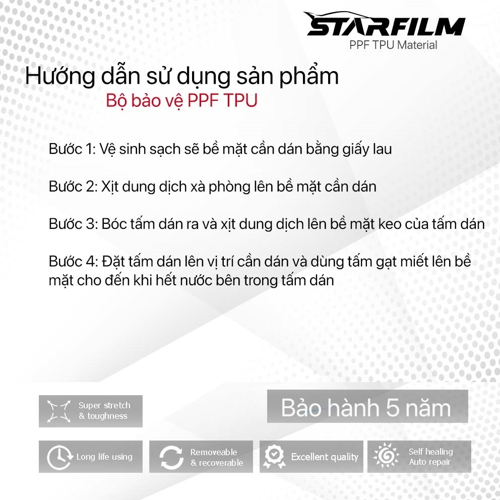 Toyota Yaris Cross PPF TPU chống xước tự hồi phục STARFILM