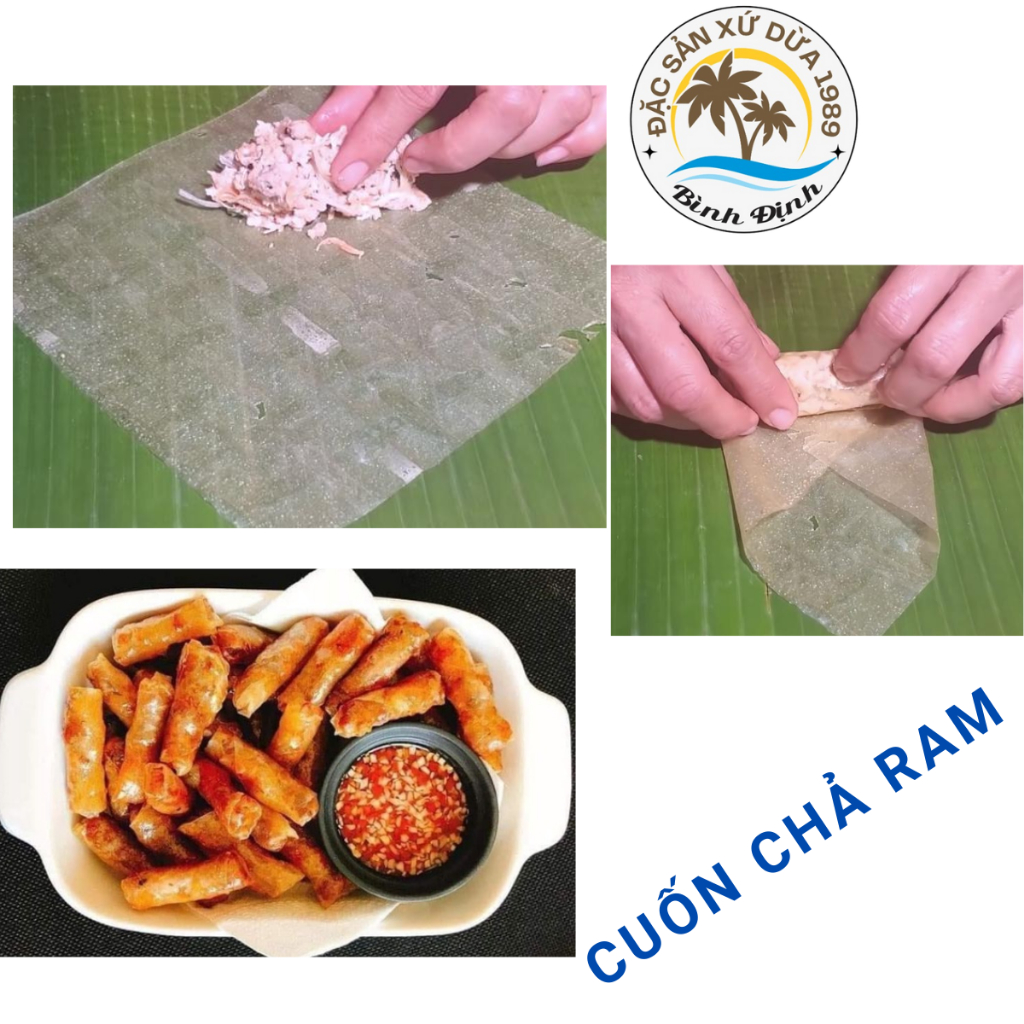 1kg BÁNH TRÁNG NHÚNG DẺO ĐẶC SẢN BÌNH ĐỊNH- LOẠI  VUÔNG 2 RÀNG