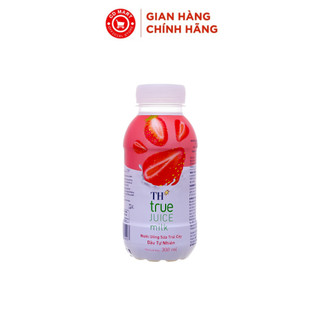 Thùng 24 chai nước uống sữa trái cây dâu tự nhiên TH TRUE JUICE MILK