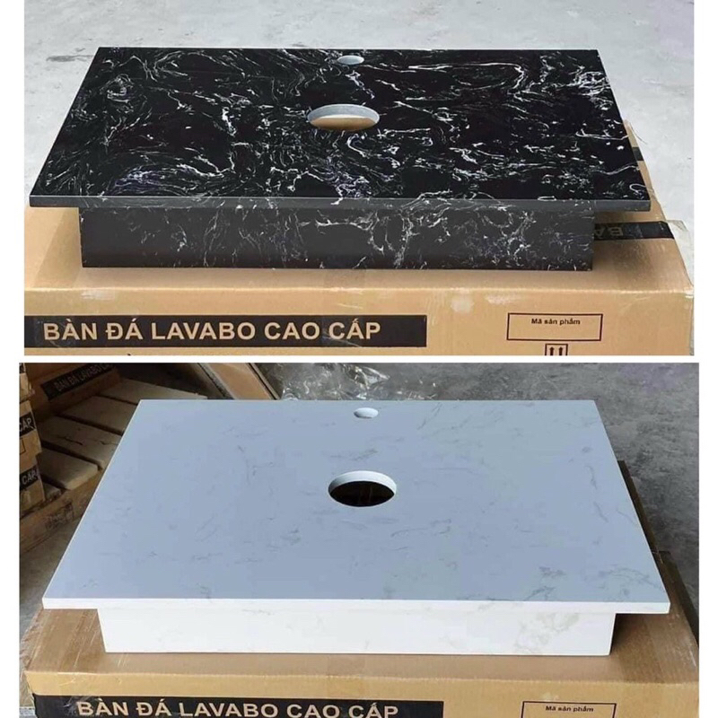 [GIÁ KHO] Bàn đá treo tường lavabo chậu rửa mặt đá nhân tạo cao cấp có ốc vít khung đỡ đầy đủ