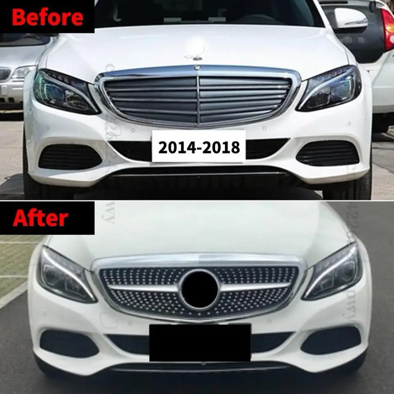 Mặt calang Mercedes benz C250 exclusive C Class w205 có nẹp