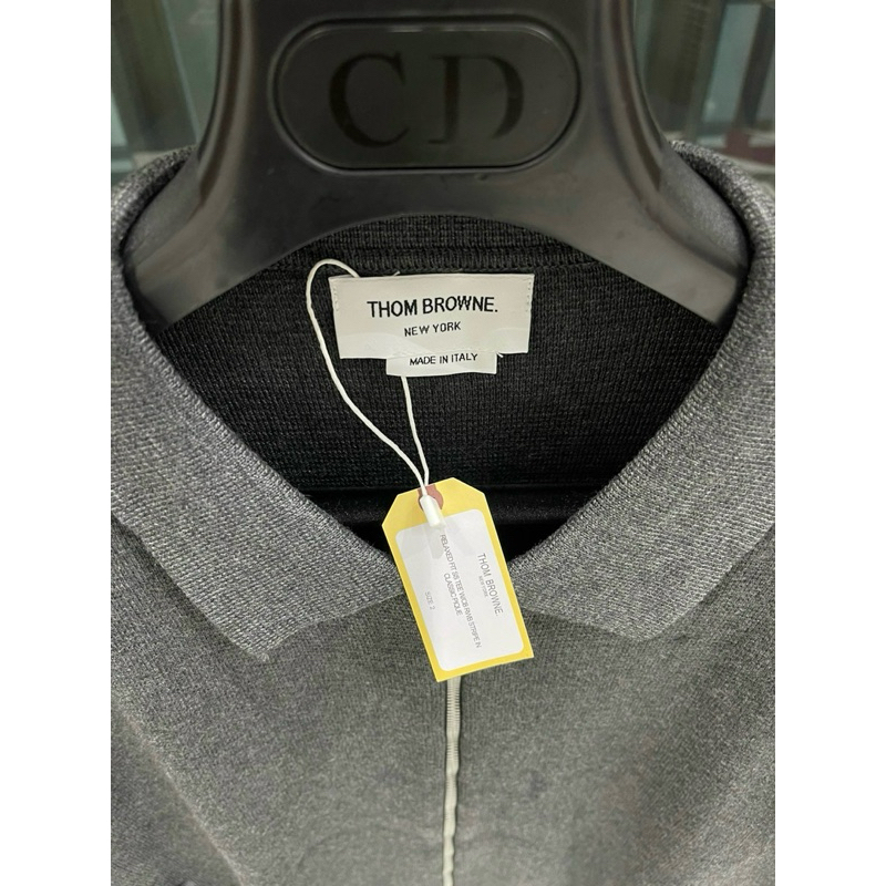 Áo khoác len - Thom Browne - TB Jacket zip 4bar xám new2023