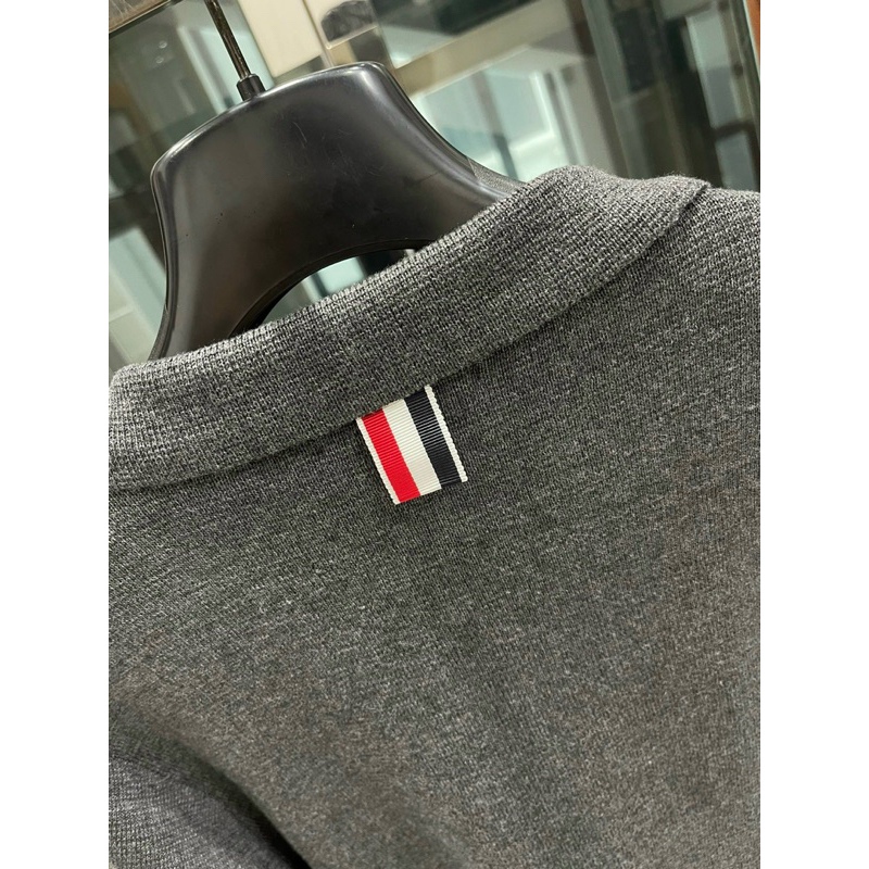 Áo khoác len - Thom Browne - TB Jacket zip 4bar xám new2023