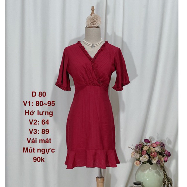 Váy đầm body ren đỏ sang trọng