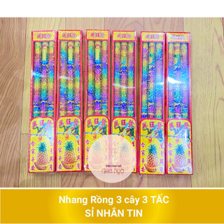 Nhang rồng 3 cây 3 tấc cúng giao thừa / tết / khai trương - vàng mã giá rẻ sỉ lẻ