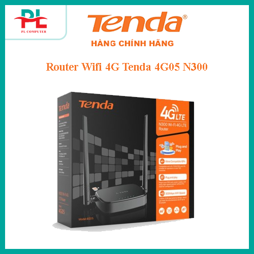 Router Wifi 4G Tenda 4G05 N300 -Có Anten (300Mbps, 2 Port) - Hàng chính hãng