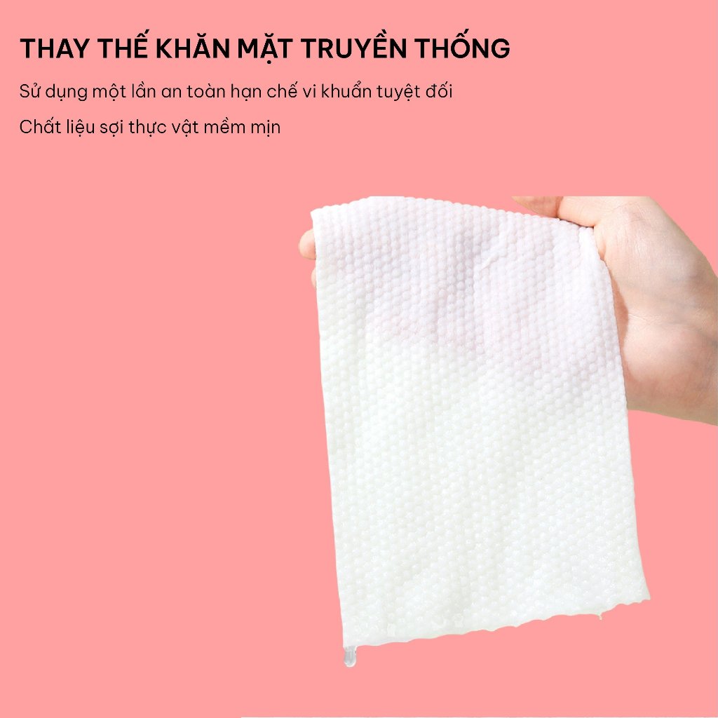 Khăn mặt khô GUMI dùng 1 lần lau khô, lau ướt - Khăn lau mặt dùng một lần