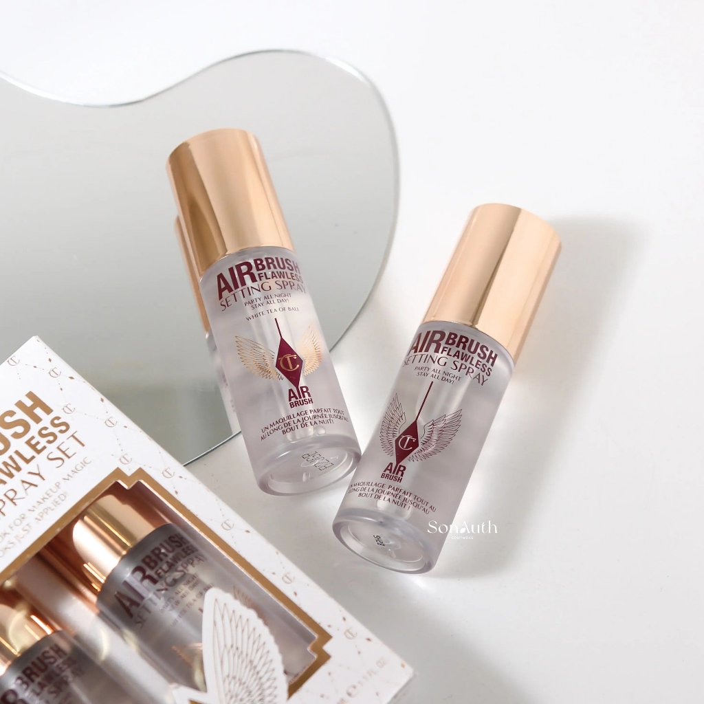 Xịt Khóa Nền CHARLOTTE TILBURY AirBrush Flawless Setting Spray Kiềm Dầu, Chống Lão Hóa, Lâu Trôi Bee Skincare