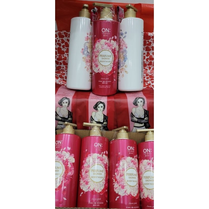 CHÍNH HÃNG Sữa tắm  hương nước hoa On the body Hàn Quốc WHITE PEARL- PEFUME SHOWER 1KG