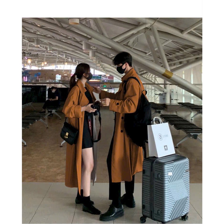 ÁO KHOÁC KAKI DÁNG DÀI NAM NỮ 2 LỚP CAO CẤP