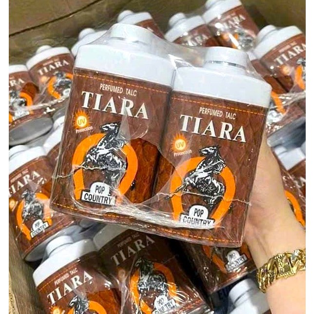 Phấn Con Ngựa Hương Nước Hoa Tiara Pop Country 90g Thái Lan