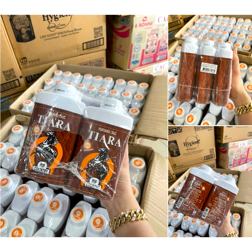 Phấn Con Ngựa Hương Nước Hoa Tiara Pop Country 90g Thái Lan