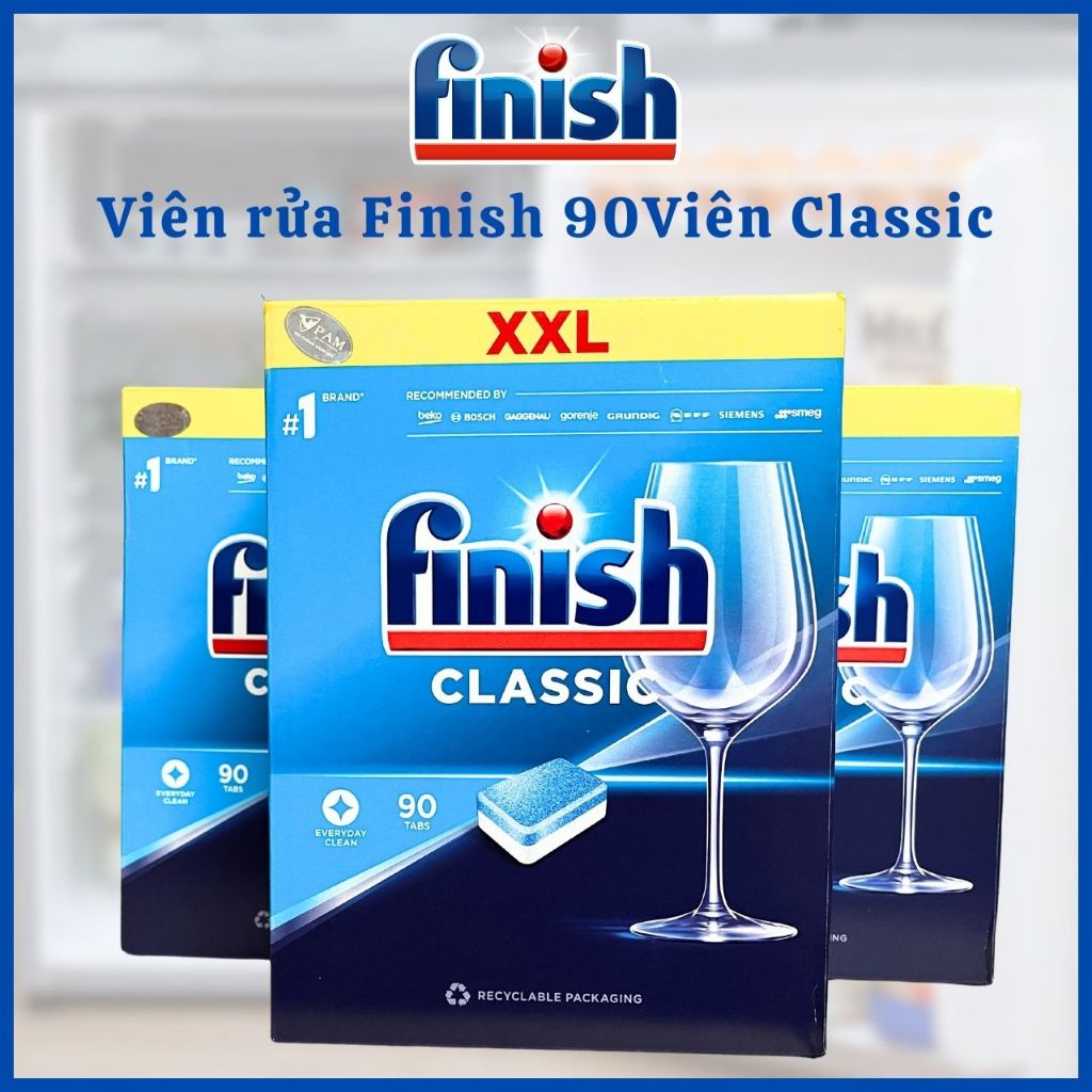 Viên rửa chén bát Finish Classic 90 viên