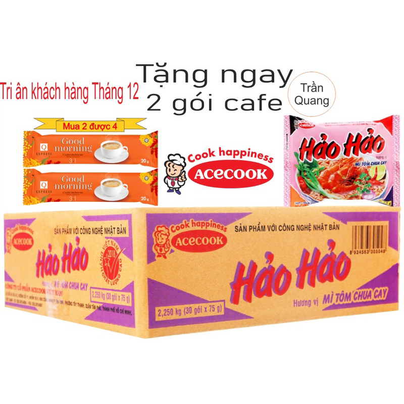 Combo 2 thùng mì Hảo Hảo date mới thơm ngon