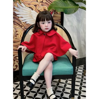 SÉT DẠ ĐỎ 2 CHI TIẾT ÁO CHOÀNG CHO BÉ