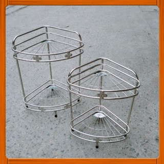 Kệ góc nhà tắm, kệ tam giác inox 2 tầng 3 tầng