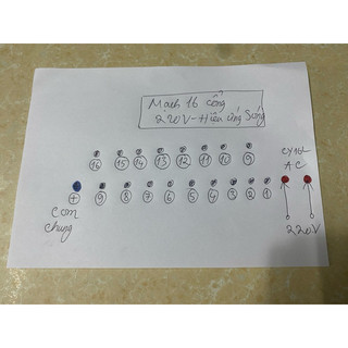 Mạch khiển Led 220v/16 cổng
