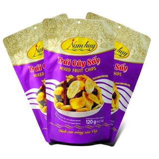 Trái cây sấy 80G/120G/250G NAM HUY  thơm ngon giòn xốp (OCOP 4sao)