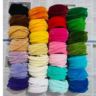  Kẽm nhung 10mm LOẠI 1  dày mềm mịn màu sắc đẹp nguyên liệu làm hoa trâm trang sức hoa trang trí 