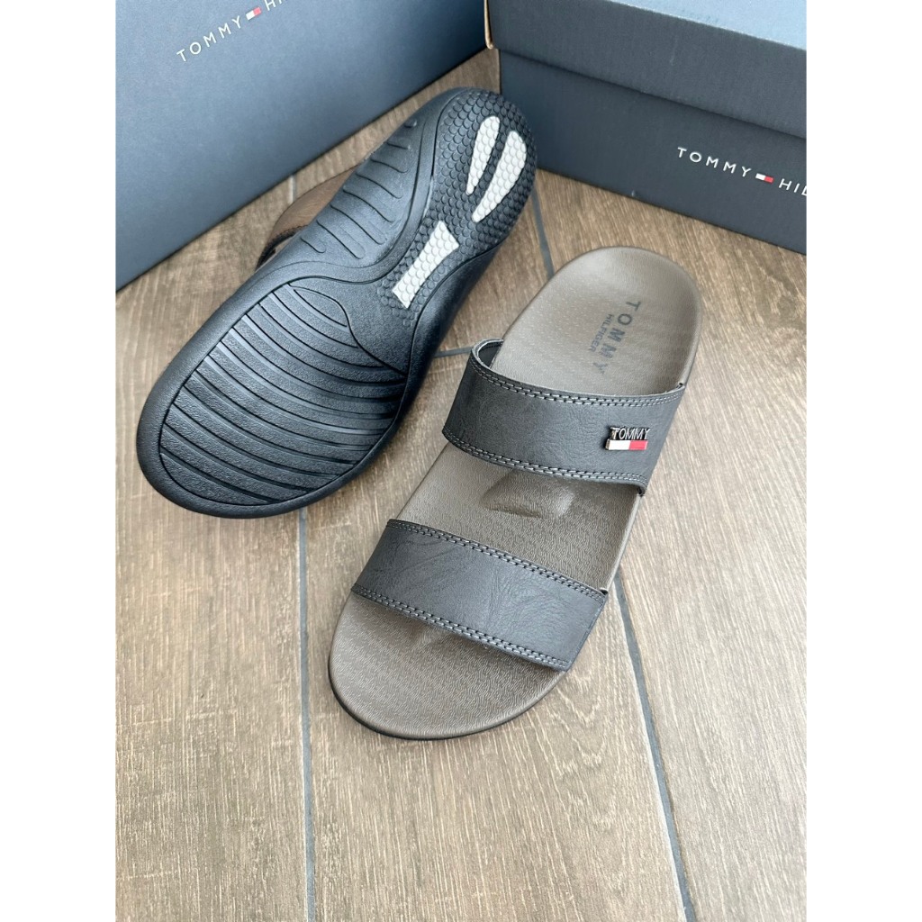 Dép Da Nam 2 Quai Mảnh Tomm*y Trẻ Trung