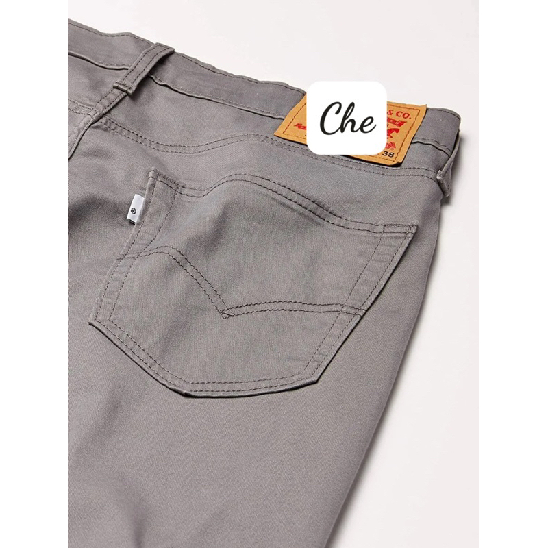 Quần kaki Le.Vis nam màu xám form 504