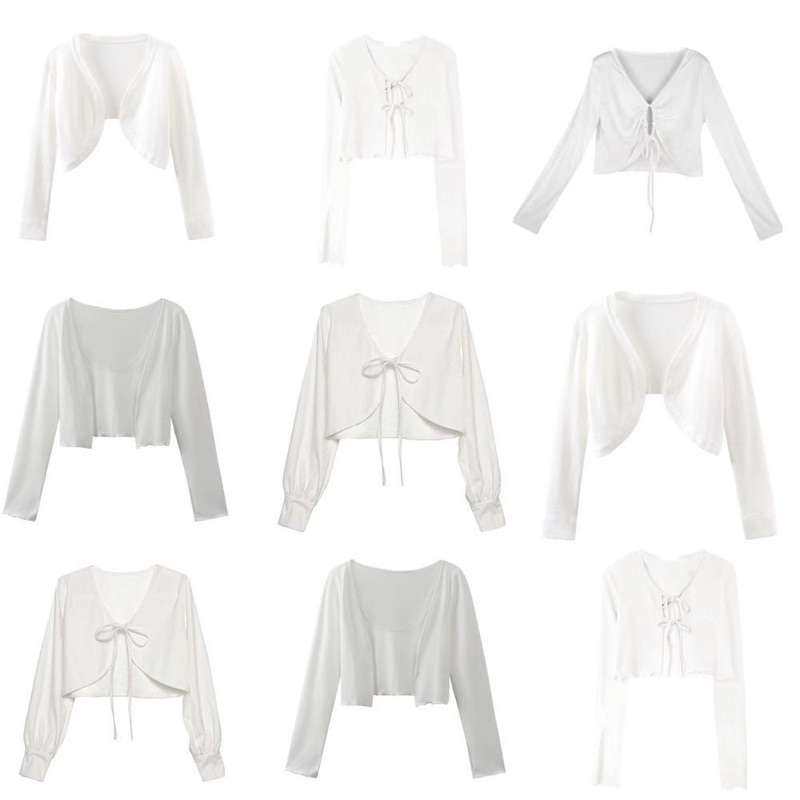 Hàng Có sẵn giao ngay 001 và 002. Áo cardigan khăn choàng nữ , áo khoác ngoài nhỏ mặc váy | BigBuy360 - bigbuy360.vn