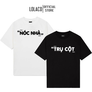 Áo đôi nam nữ unisex Trụ Cột Nóc Nhà 2024 , đồ đôi nam nữ tay lỡ form rộng vải cotton  2 chiều giá rẻ
