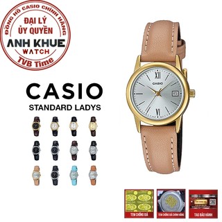 Đồng hồ nữ dây da Casio chính hãng LTP-V002 Series (25mm)