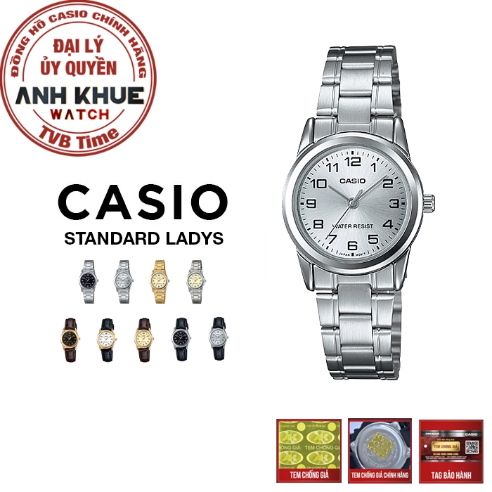 Đồng hồ nữ Casio Standard chính hãng Anh Khuê LTP-V001 Series (25mm)