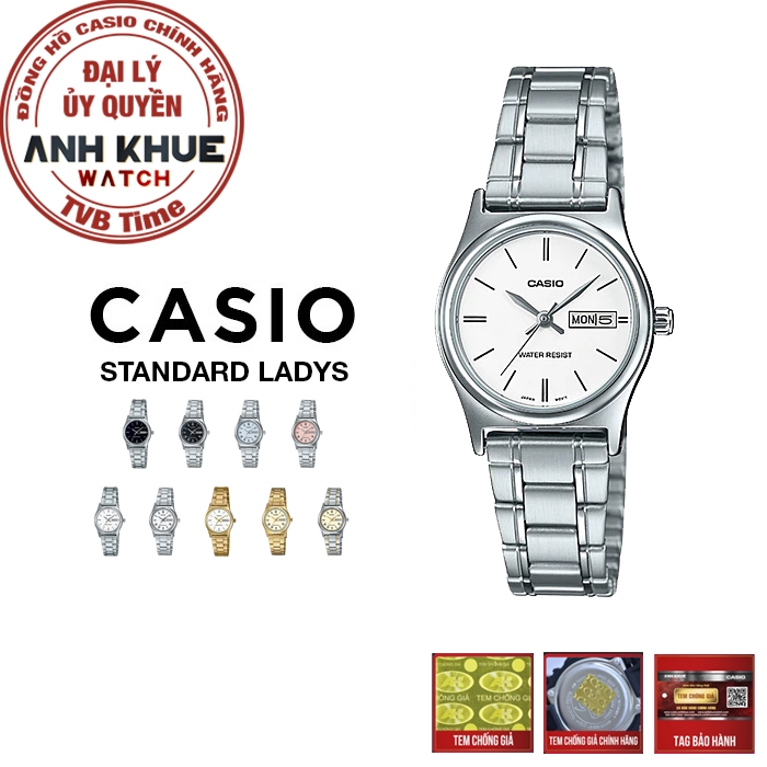 Đồng hồ nữ dây kim loại Casio chính hãng LTP-V006 Series (25mm)
