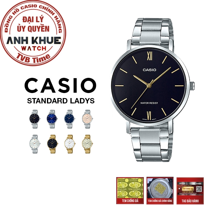 Đồng hồ nữ dây kim loại Casio chính hãng LTP-VT01 Series (34mm)