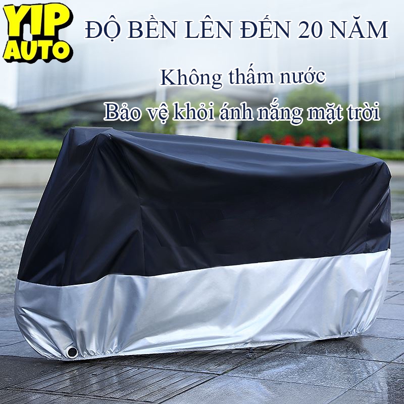 YIPAUTO Bạt trùm xe máy Bạt che xe Tấm che xe máy Bạt phủ dày che nắng mưa xe máy Bạt trùm full Áo trùm xe máy