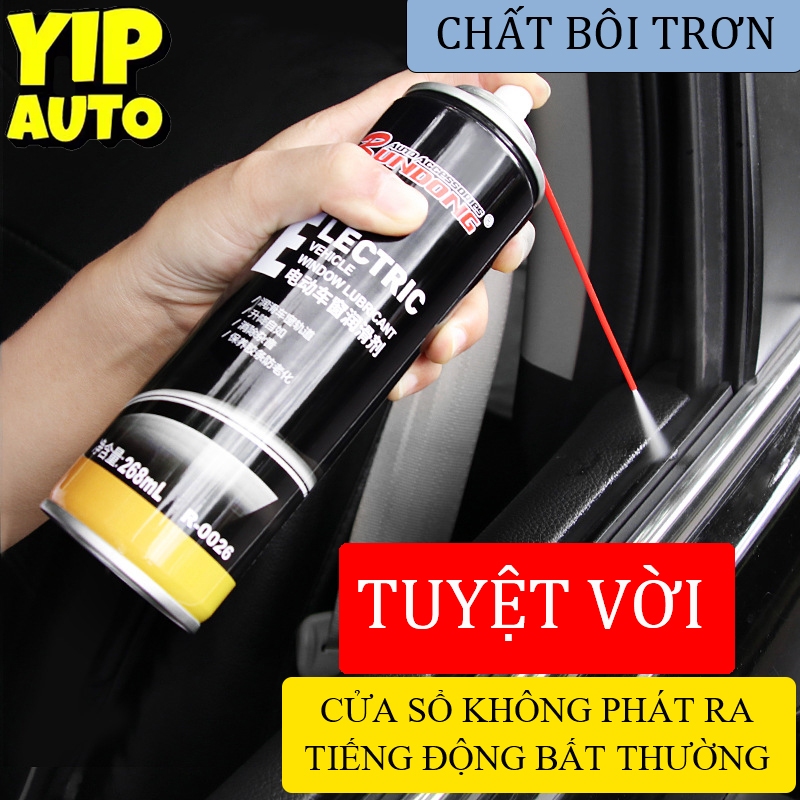 Chai xịt bôi trơn YIPAUTO xịt chống kẹt kính chai xịt bôi trơn gioăng kính chai xịt bôi trơn bảo dưỡng gioăng cao su