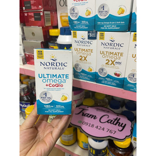 Viên uống dầu cá Omega và CoQ10 Nordic Naturals tăng cường sức khỏe tim mạch.