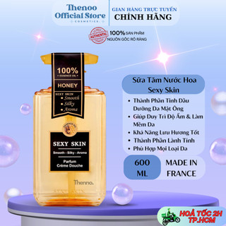 Sữa tắm sexy skin hương mật ông honey parfum creme douche 600ml - chính hãng pháp