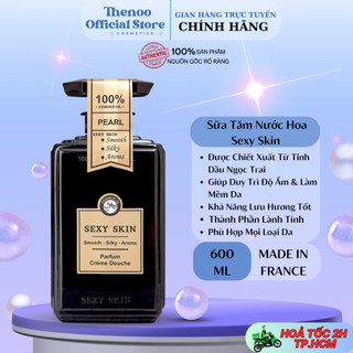 Gel Tắm,Sữa Tắm Sexy Skin Essence Oil Parfum Creme Douche Pearl Hương Ngọc Trai 600ml Chính Hãng Pháp