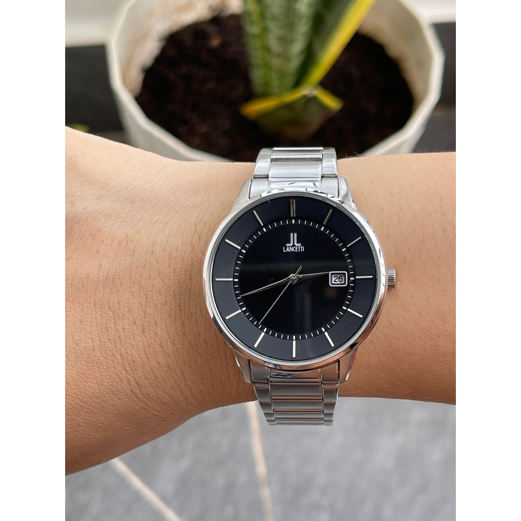 Đồng hồ nam Lancetti pin năng lượng hàng Si