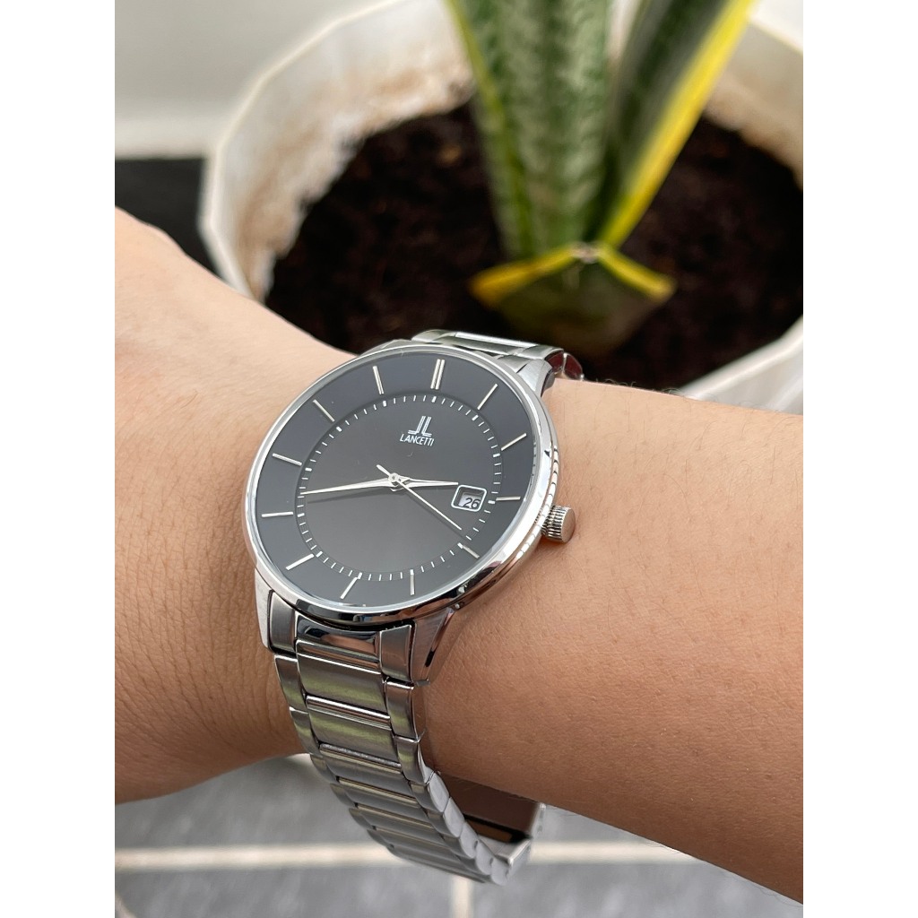 Đồng hồ nam Lancetti pin năng lượng hàng Si