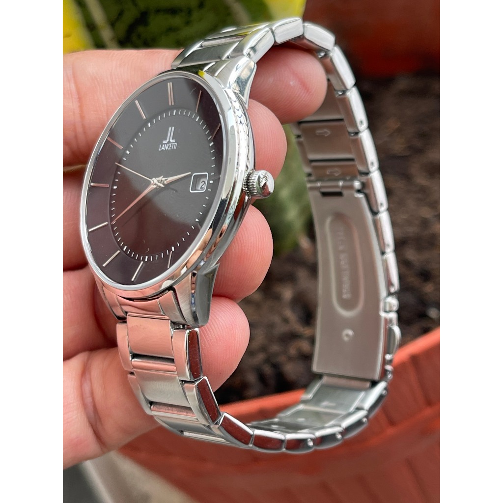 Đồng hồ nam Lancetti pin năng lượng hàng Si