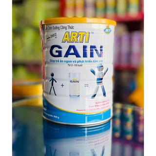 Sữa bột ARTI Gain Tăng cân cho trẻ 3-10Tuổi 900g (DATE Mới)