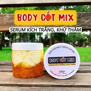  KEM BODY ĐẶC MIX SERUM TRẮNG K H Ử THÂM - Dưỡng và ủ trắng da 