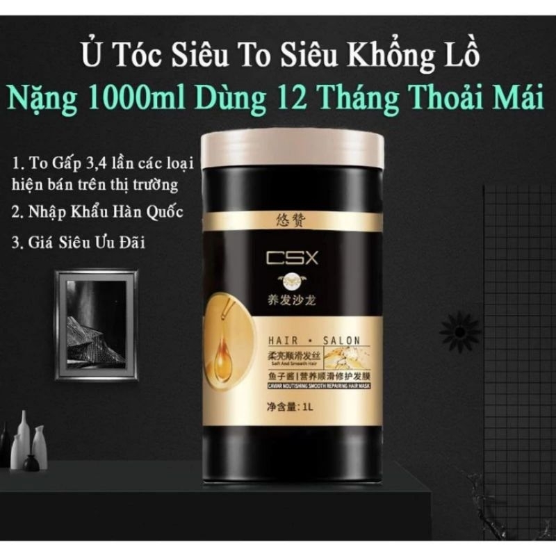 Ủ Tóc Siêu To Giúp Mềm Mượt Phục Hồi Tóc Hư Tổn